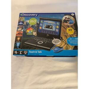 Discovery Kids Teach & Talk Exploration Laptop Blue STEM Educational Toy 60 Game